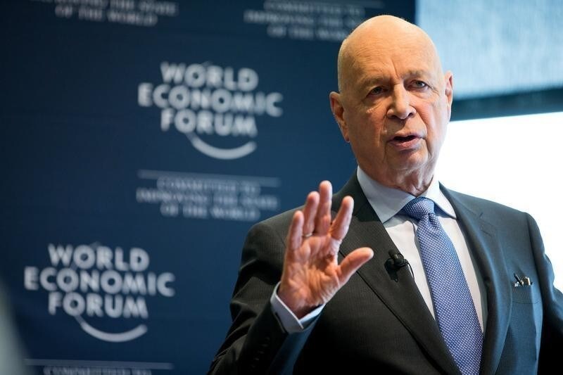 World Economic Forum (WEF) founder and Executive Chairman Klaus Schwab attends a news conference in Cologny, near Geneva, Switzerland January 16, 2018. REUTERS/Pierre Albouy - RC16AEB0B8D0