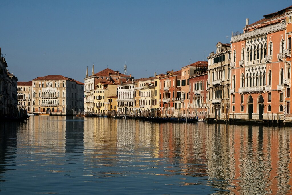 General view of empty Grand Canal on Easter Sunday as Italy remains on lockdown due to a spread of the coronavirus disease (COVID-19) in Venice, Italy, April 12, 2020.