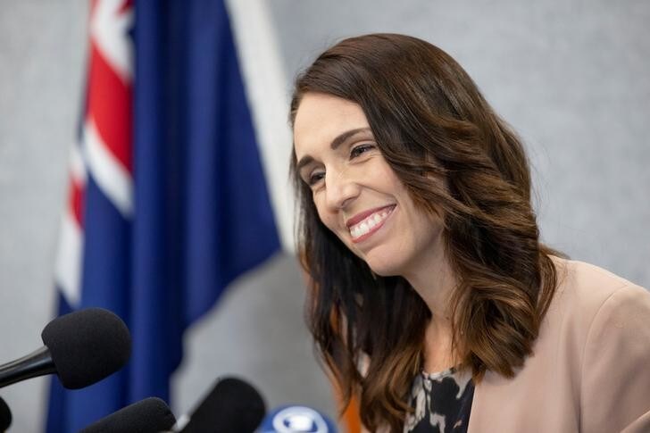 New Zealand Prime Minister Jacinda Ardern smiles during a news conference prior to the anniversary of the mosque attacks that took place the prior year in Christchurch, New Zealand, March 13, 2020. REUTERS/Martin Hunter