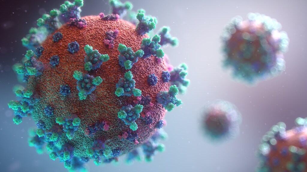 Imagen del coronavirus de COVID-19.