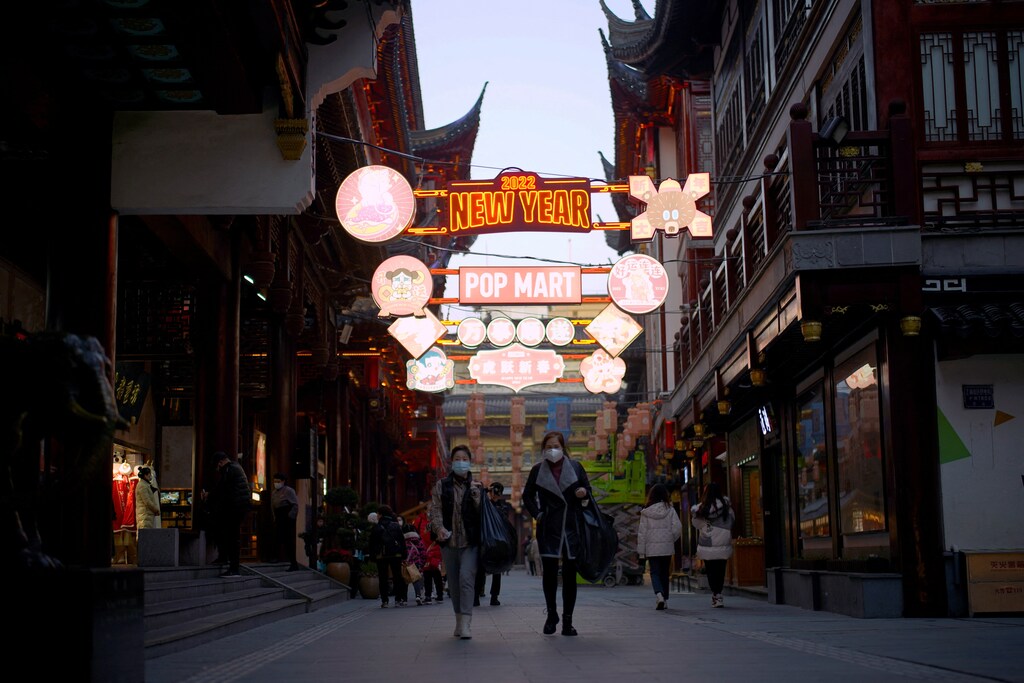 Chinese Lunar New Year festivity in Shanghai.