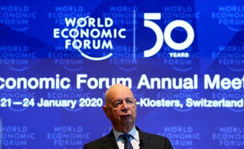 Klaus Schwab, founder and Executive Chairman of the World Economic Forum (WEF), addresses a news conference ahead of the Davos annual meeting in Cologny near Geneva, Switzerland, January 14, 2020. REUTERS/Denis Balibouse - RC2PFE9EAN2C