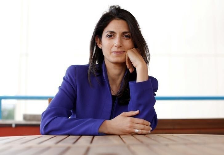 Virginia Raggi, the anti-establishment 5-Star Movement's candidate for Rome mayor, poses during an interview with Reuters in Rome, Italy May 19, 2016. Picture Taken May 19, 2016.