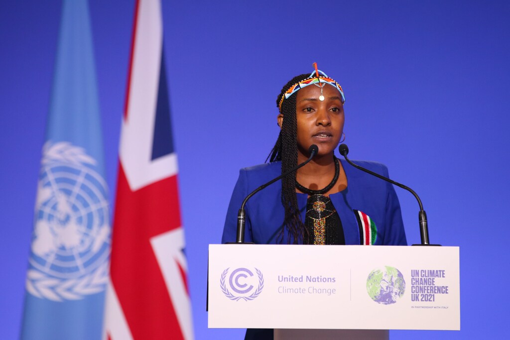 "If you can open up your heart," said climate activist Elizabeth Wathuti at the COP26 climate action summit, you can "act at the pace and scale necessary."