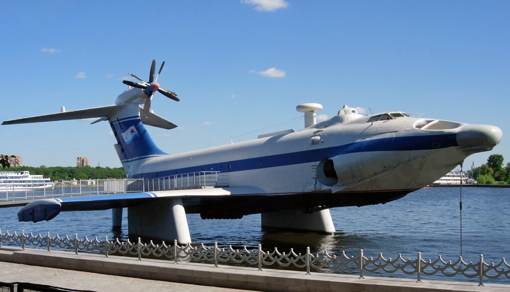 The Soviets' ekranoplan is a potential low-carbon air travel option.