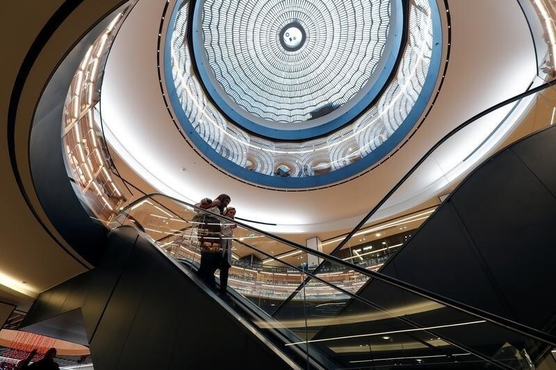 A view shows La Grande Epicerie de Paris, a three-story food hall, in the 16th district of Paris, France, November 8, 2017. Luxury goods company LVMH is opening a second branch of its high-end food hall in Paris, betting on growing appetite from well-off locals for gourmet hams and groceries as the group spruces up its stores across the city.