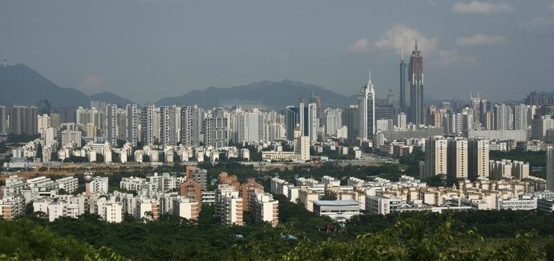 A general view of the southern Chinese city of Shenzhen in Guangdong province September 5, 2010, one day before a ceremony to mark the 30th anniversary of the establishment of this special economic zone. China has to pursue political reform to safeguard its economic health, Premier Wen Jiabao said during a recent visit to the booming town of Shenzhen, the official Xinhua news agency reported. REUTERS/Bobby Yip (CHINA - Tags: POLITICS BUSINESS CITYSCAPE SOCIETY ANNIVERSARY) - GM1E6951FOE01