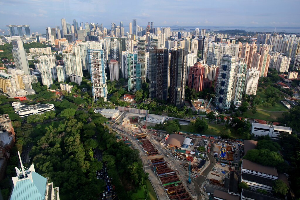 Singapore's skyline is seen in June 2017.