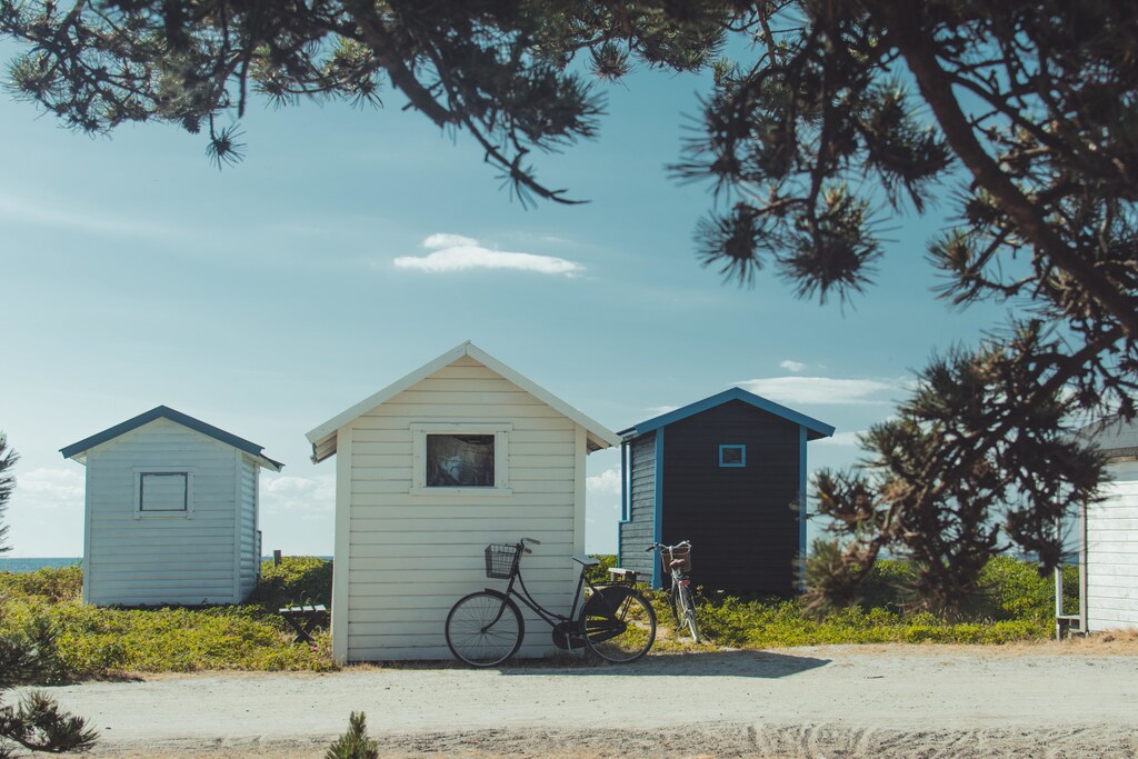 Tiny homes in sweden by the sea.