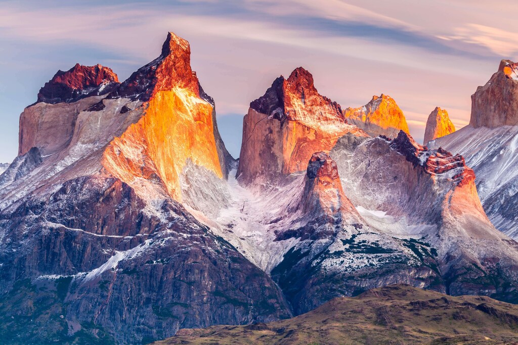 View of Torres Del Paine National Park, Chile.