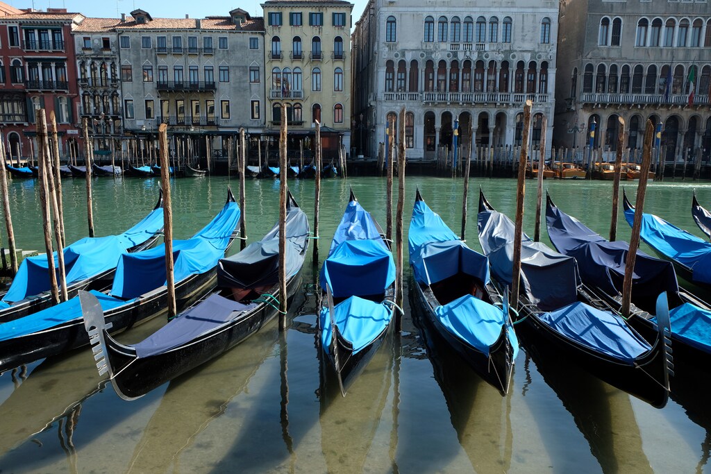 Clear water is seen in Venice's canals due to fewer tourists, motorboats and pollution, as the spread of the coronavirus disease (COVID-19) continues, in Venice, Italy, March 18, 2020. REUTERS/Manuel Silvestri - RC2DMF9DWB3G