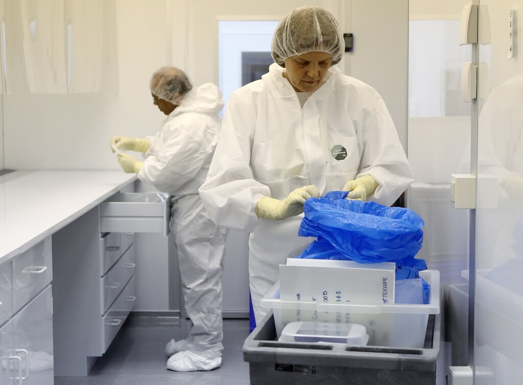 Scientists work at the International Atomic Energy Agency (IAEA).