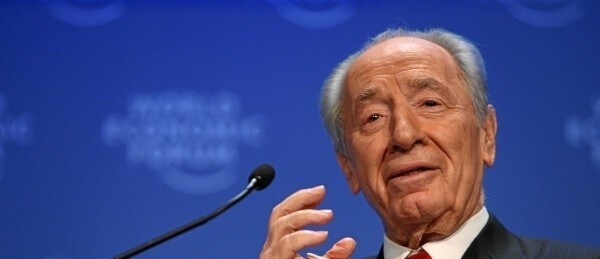 Shimon Peres, President of Israel, speaks during the session 'The Values behind Market Capitalism' at the Annual Meeting 2009 of the World Economic Forum in Davos, Switzerland, January 29, 2009.