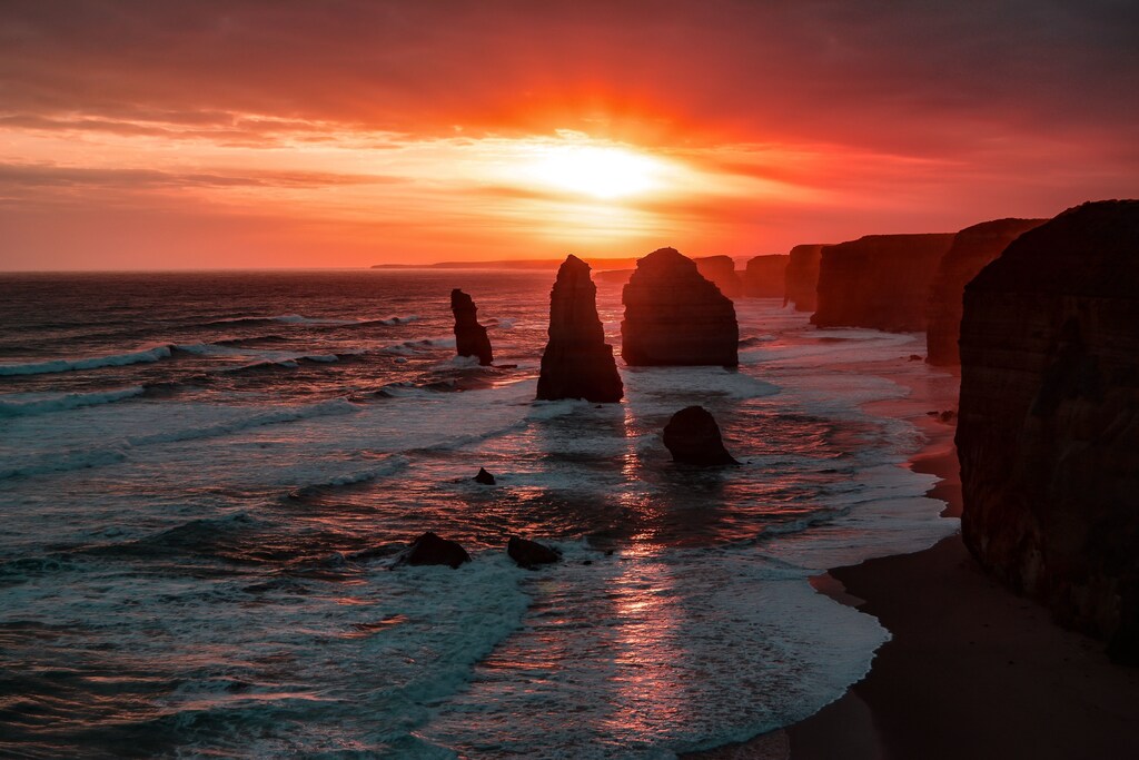 The 12 Apostles on the Great Ocean Road in Victoria is truly a sight to behold.
