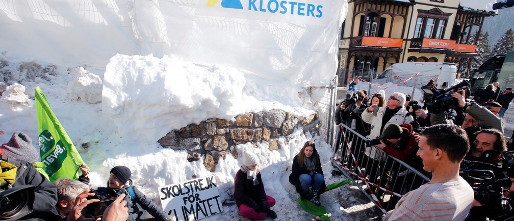 Greta Thunberg brought her school strike for climate to Davos last January