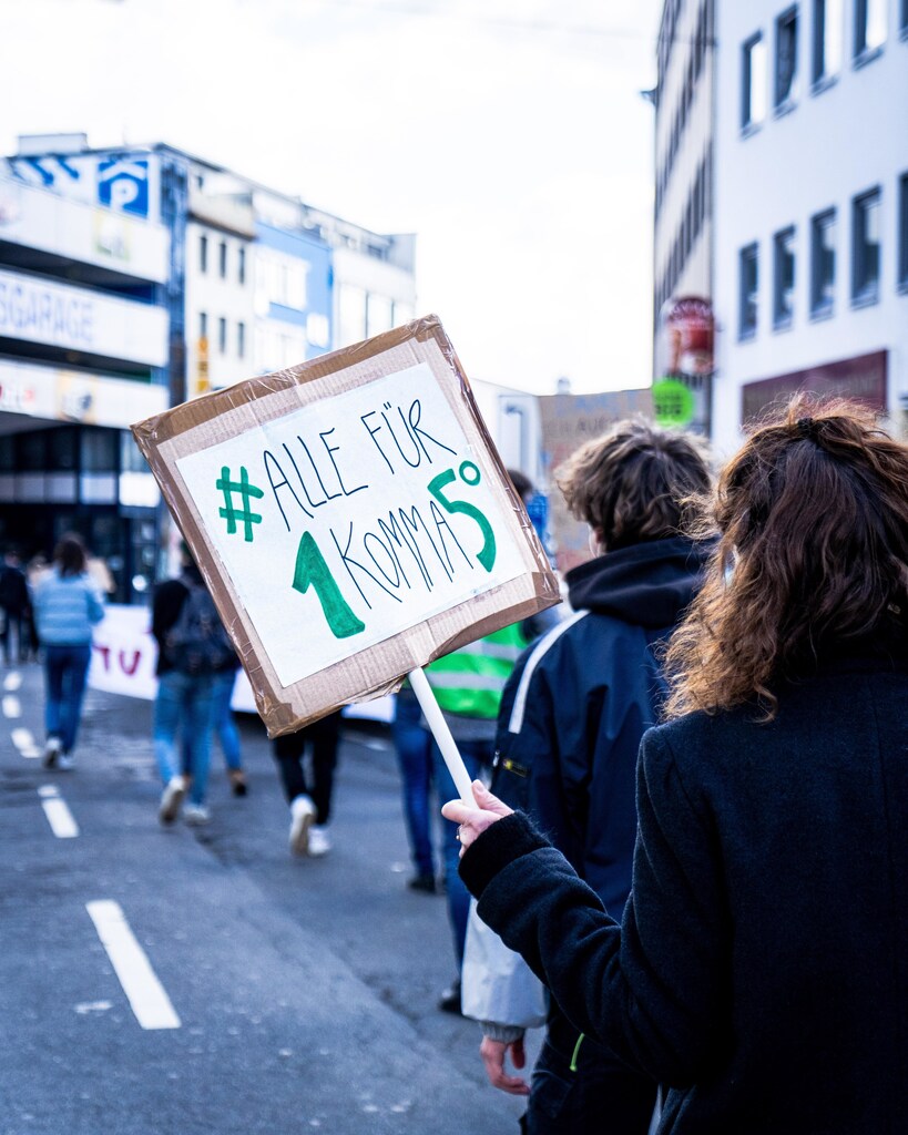 “Everyone for 1.5 degrees.” A Fridays for Future protest in Bonn, Germany, 19 March 2021.