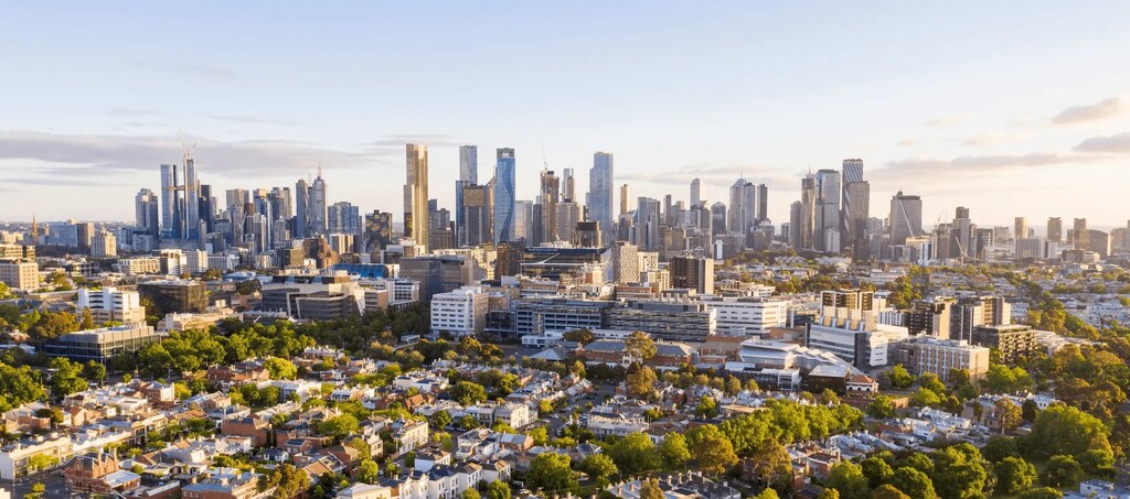 A view of Melbourne's skyline.