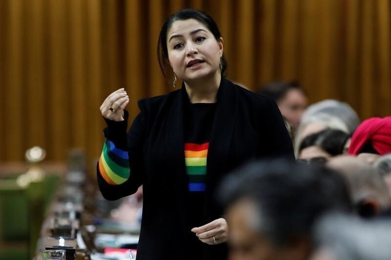 Canada's Minister for Women and Gender Equality and Rural Economic Development Maryam Monsef speaks during Question Period in the House of Commons on Parliament Hill in Ottawa, Ontario, Canada December 10, 2019. REUTERS/Blair Gable - RC2KSD9KJR55
