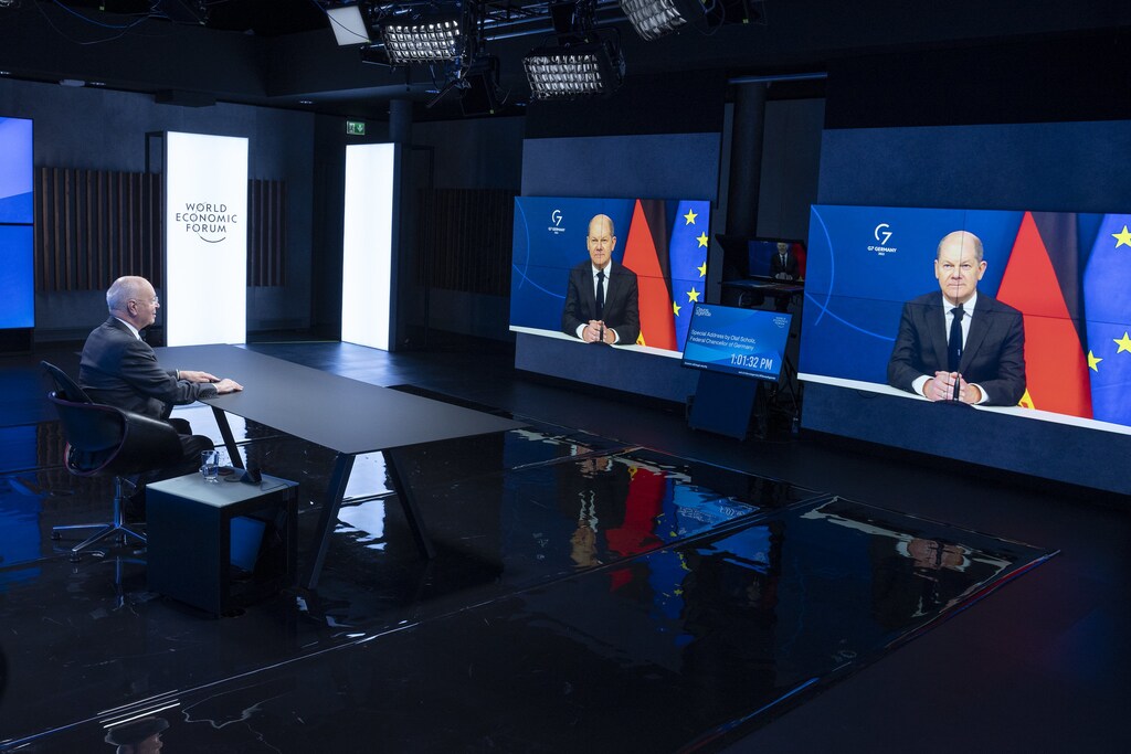 Olaf Scholz, the Federal Chancellor of Germany, joins Professor Klaus Schwab to address The Davos Agenda 2022.