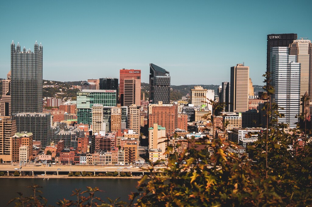 Pittsburgh skyline.