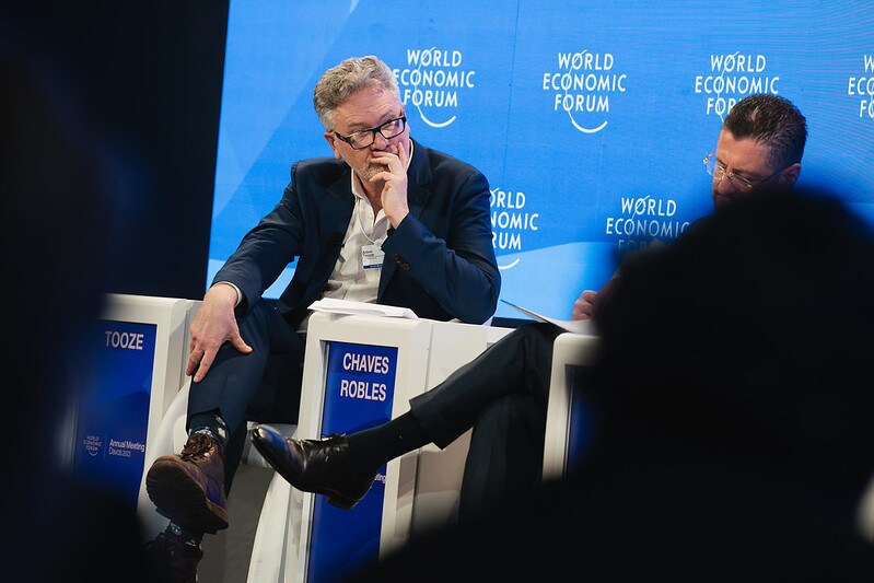 Adam Tooze argues we're heading into a 'cocktail' of globalization in a panel session at Davos 2023.