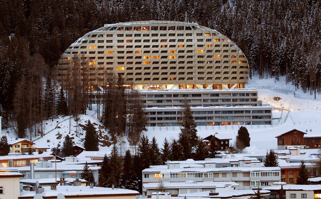 The InterContinental hotel is seen in the Swiss mountain resort of Davos, Switzerland, January 11, 2018 REUTERS/Arnd Wiegmann - RC121B99EFA0