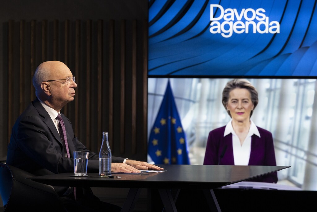 Professor Klaus Schwab World Economic Forum Davos Agenda Week European Commission Ursula von der Leye