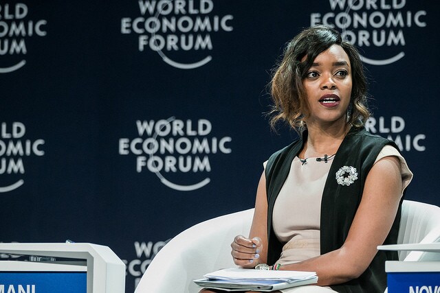Edith Kimani, Nairobi Correspondent, Deutsche Welle at the World Economic Forum on Africa 2016 in Kigali.