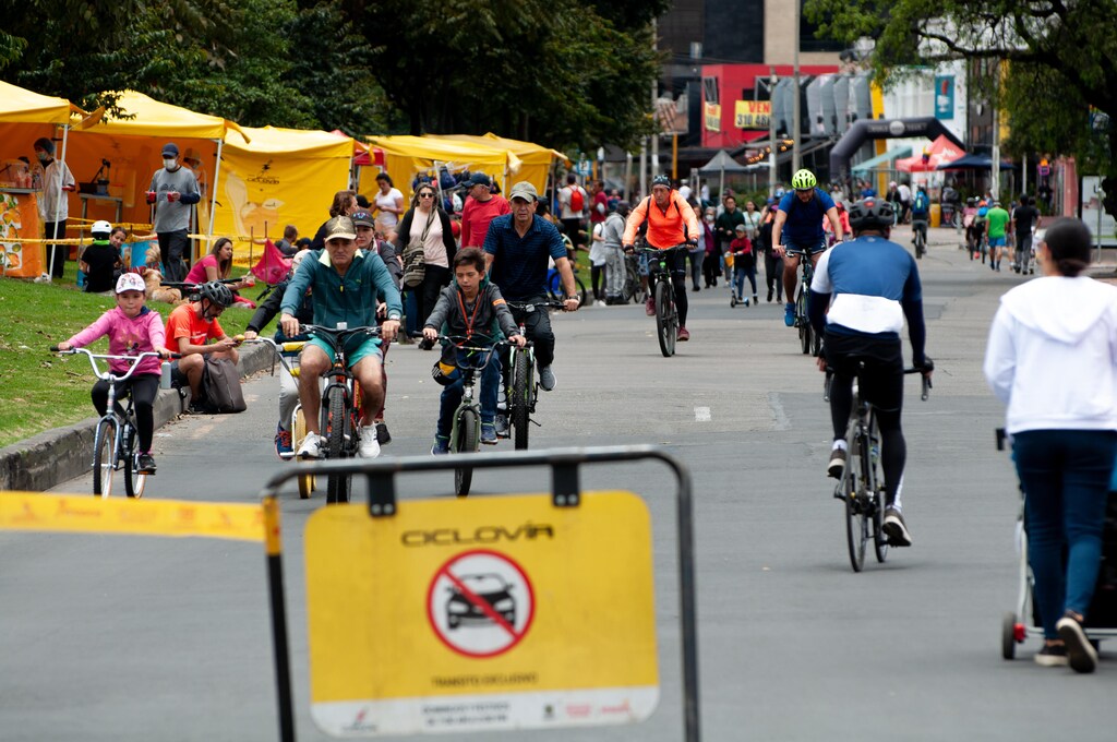 During Ciclovía, informal vendors are provided with an opportunity to sell along the route