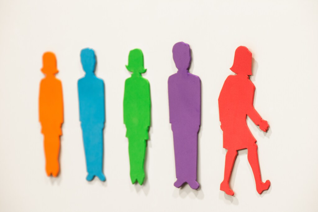 Multicoloured cut-outs of people on a whiteboard. How can businesses ensure they have the right talent, with the right skills, at the right time?