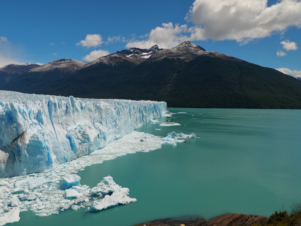 The Perito Moreno Glacier in Argentina.