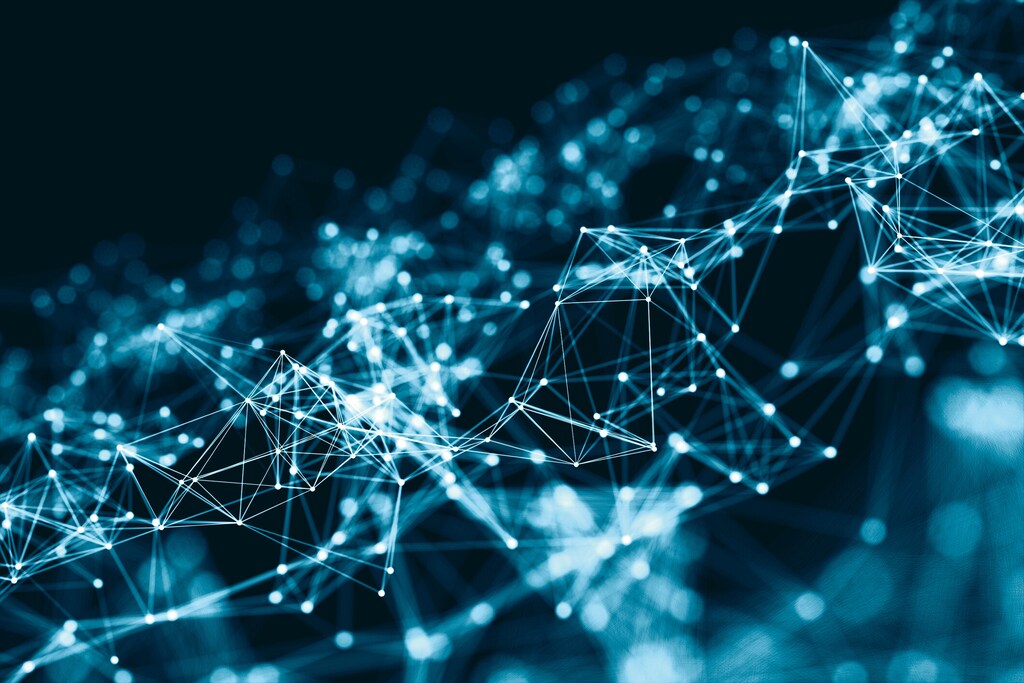 Abstract 3D network in future. The AI-energy nexus, and how we approach it, will dictate how AI progresses.