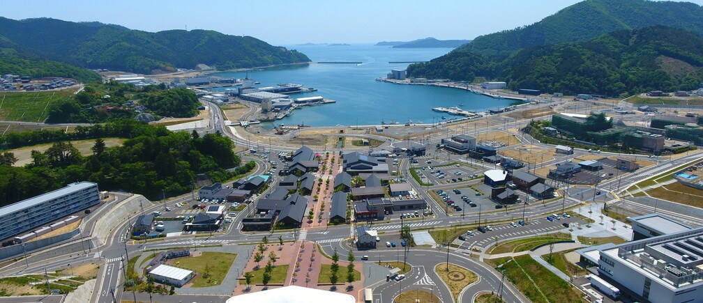 Onagawa town ... eight years after the devastation in 2011.