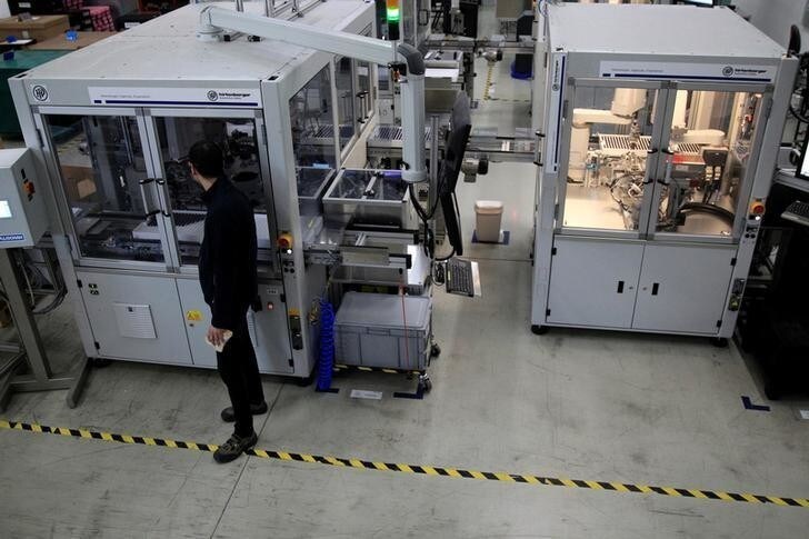 Micro gas generators are seen at the Hirtenberger Automotive Safety factory in Papa, Hungary, January 19, 2018. Picture taken January 19, 2018. REUTERS/Bernadett Szabo