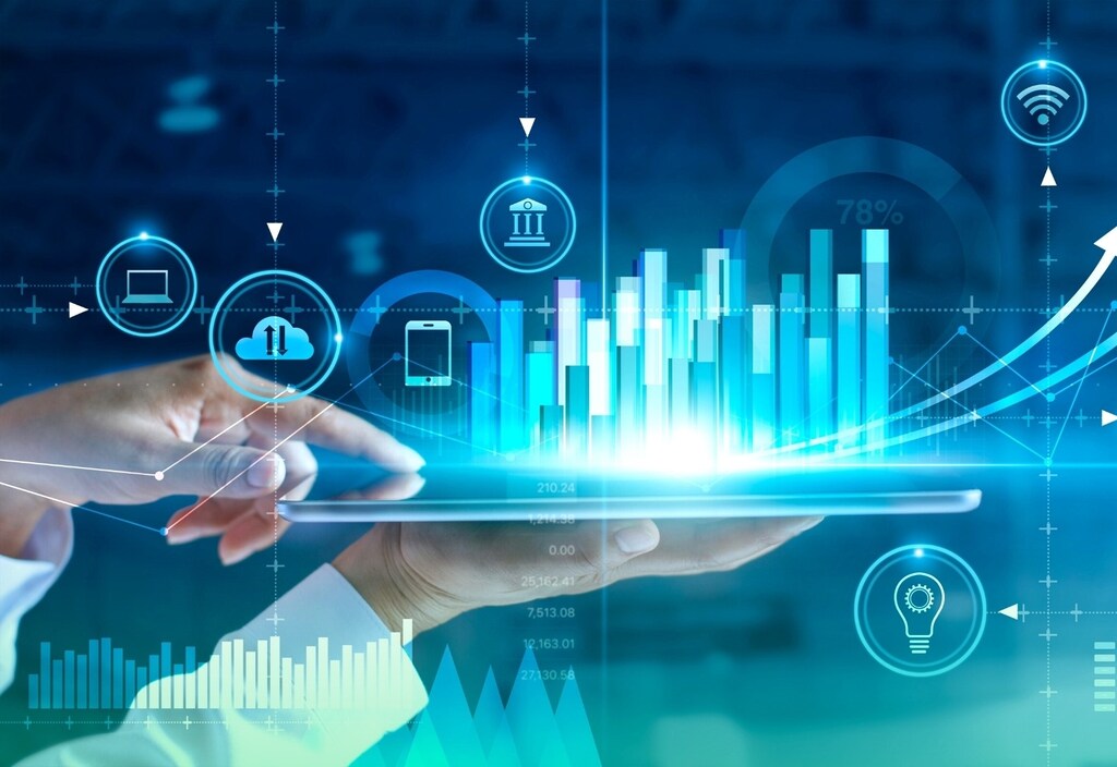 graphic illustrating aspects of the digital economy