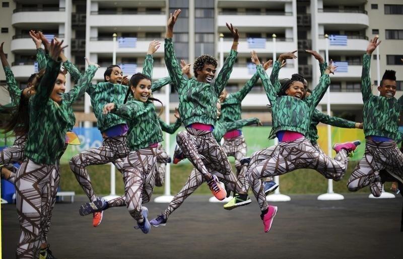 Rio Olympics - Olympic Village - Rio de Janeiro, Brazil - 31/07/2016. Welcome ceremony performers.
