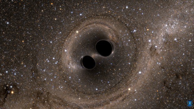 The collision of two black holes holes
