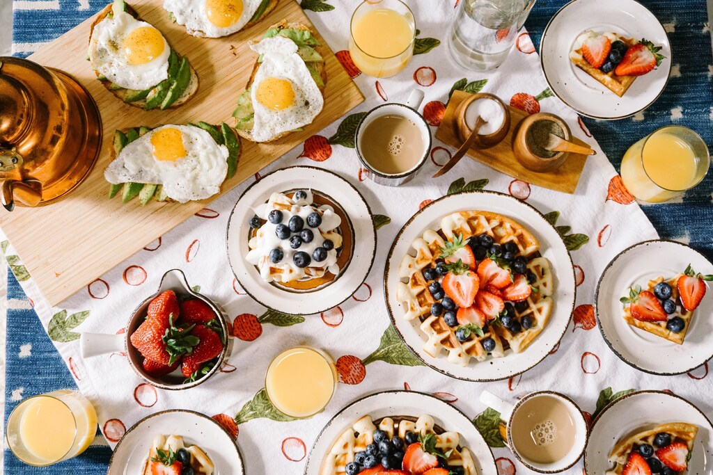 A table full of foods of every kind.