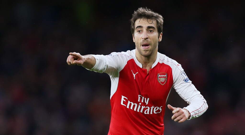 Football Soccer - Arsenal v Sunderland - Barclays Premier League - Emirates Stadium - 5/12/15Arsenal's Mathieu Flamini Action Images via Reuters / Alex MortonLivepicEDITORIAL USE ONLY. No use with unauthorized audio, video, data, fixture lists, club/league logos or "live" services. Online in-match use limited to 45 images, no video emulation. No use in betting, games or single club/league/player publications. Please contact your account representative for further details. - 14210731