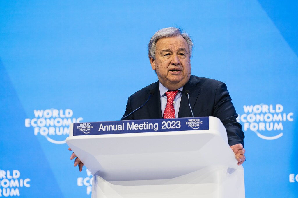 'There are no perfect solutions in a perfect storm. But we can work to control the damage and seize opportunities,' António Guterres told Davos 2023 attendees.