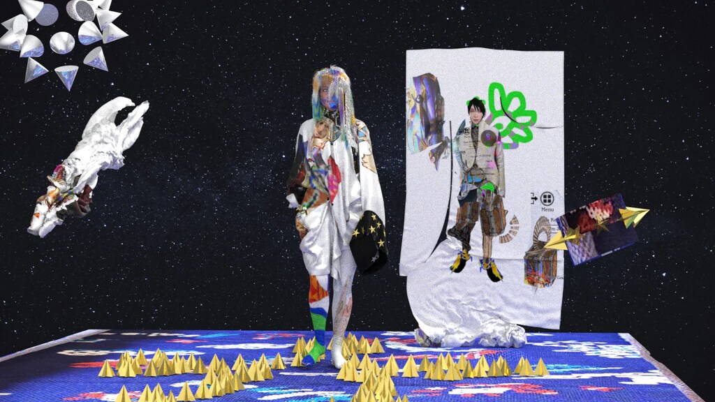 Kadine James luce *The Other World Collection* de Ivam Svanberg (2022). Moda digital.