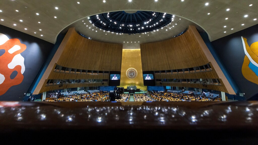 Canada's Minister of Foreign Affairs Melanie Joly addresses the 79th United Nations General Assembly at U.N. headquarters in New York, U.S., September 30, 2024. REUTERS/Eduardo Munoz