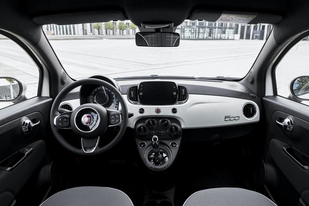 The interior of a car.