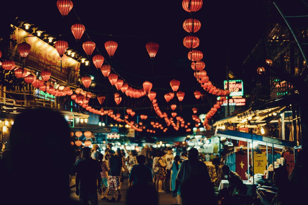 People walking around a night market: The 24-hour economy is about more than nightlife