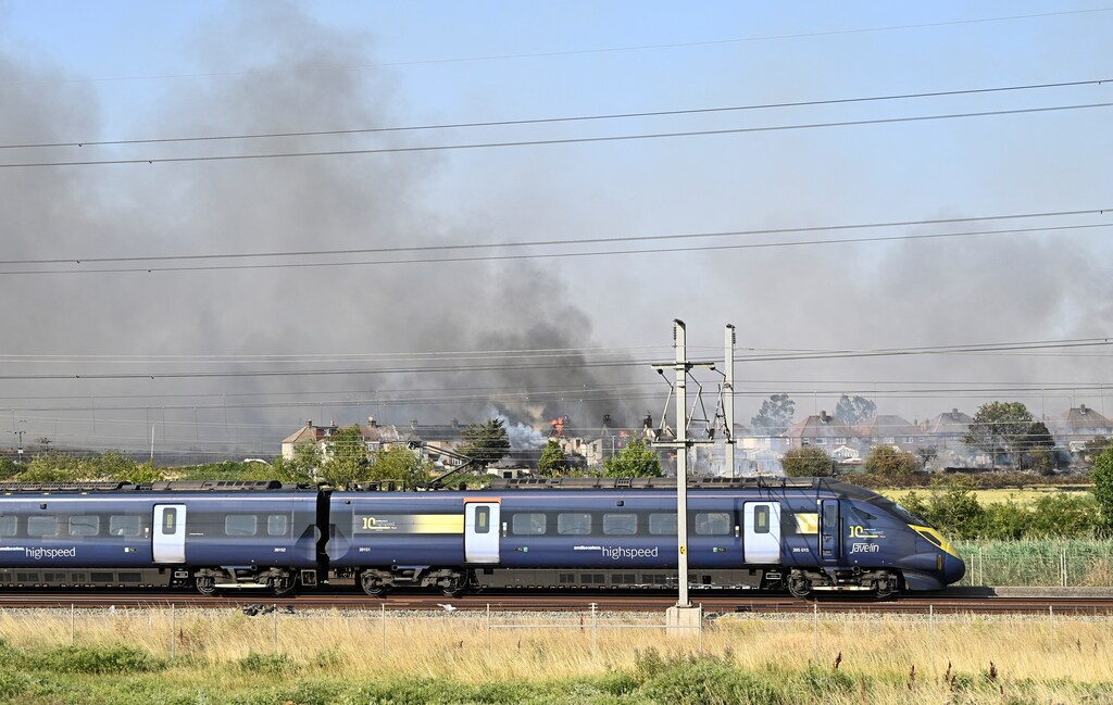 Train tracks were damaged on Britain's hottest day.