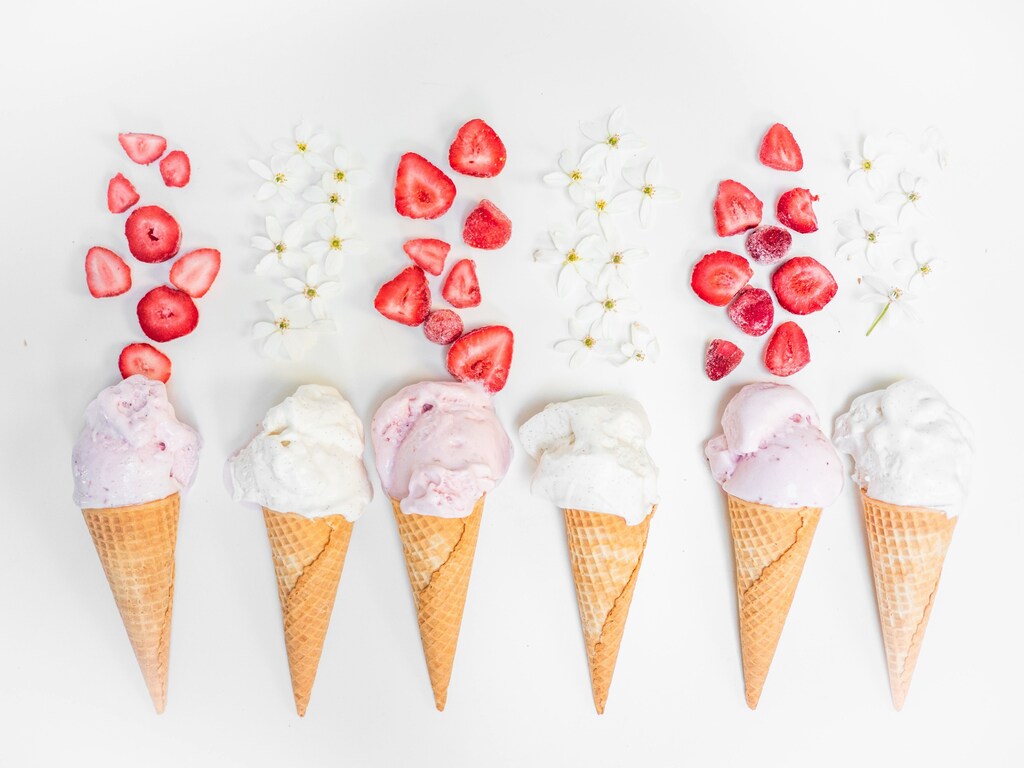 Ice cream cones.