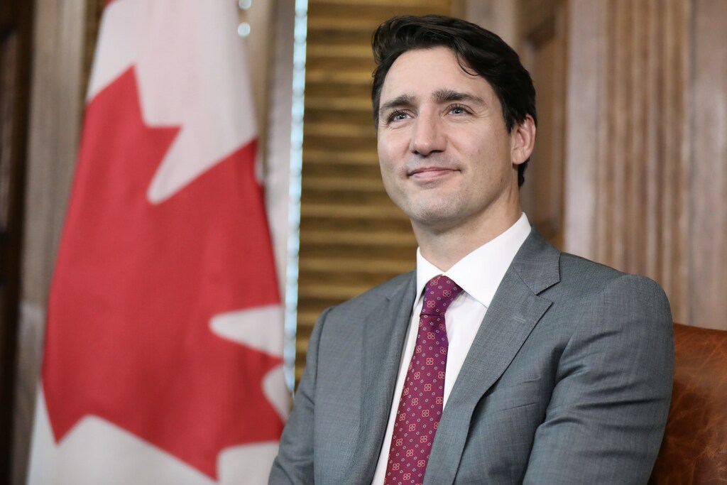 Canada's Prime Minister Justin Trudeau meets with Director-General of the World Trade Organization (WTO) Roberto Azevedo (not pictured) on Parliament Hill in Ottawa, Ontario, Canada, October 24, 2018. REUTERS/Chris Wattie - RC13E4125700