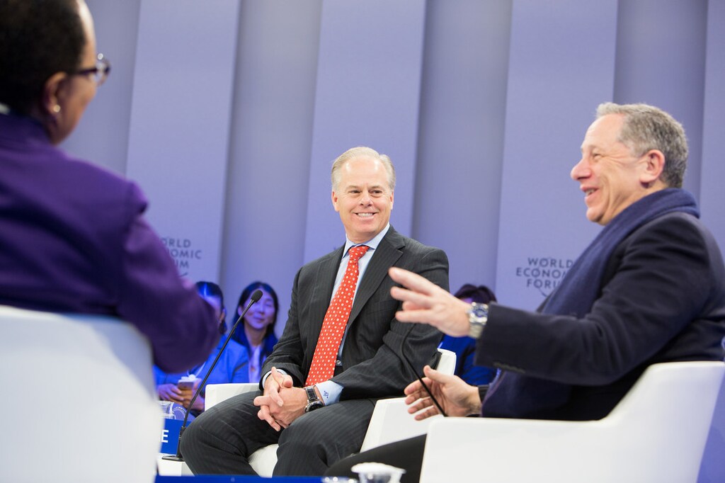 Michael Gregoire, Chief Executive Officer, CA Technologies, USA speaking during the Session: Cyber War at the Annual Meeting 2017 of the World Economic Forum in Davos, January 20, 2017Copyright by World Economic Forum / Sikarin Thanachaiary