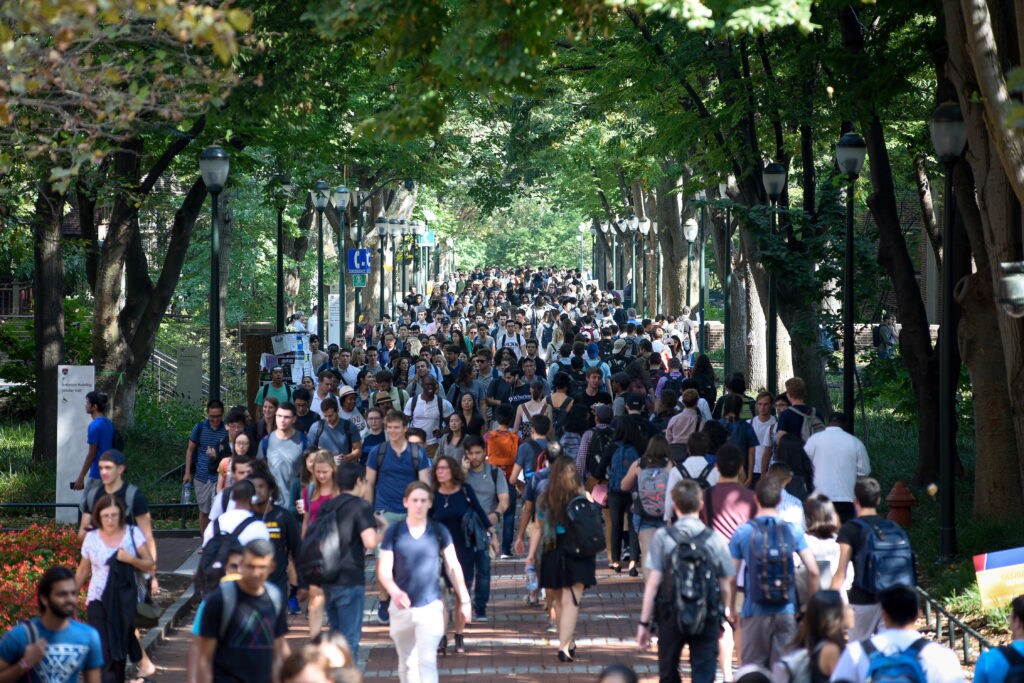 Universities can help communities learn about and address climate change through education. In picture: University of Pennsylvania in Philadelphia, Pennsylvania, U.S