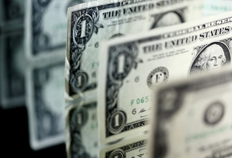 Dollar banknotes are seen in this picture illustration taken April 28, 2017.